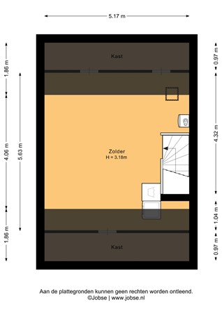 Floorplan - Berkenstraat 20, 3752 CS Bunschoten-Spakenburg